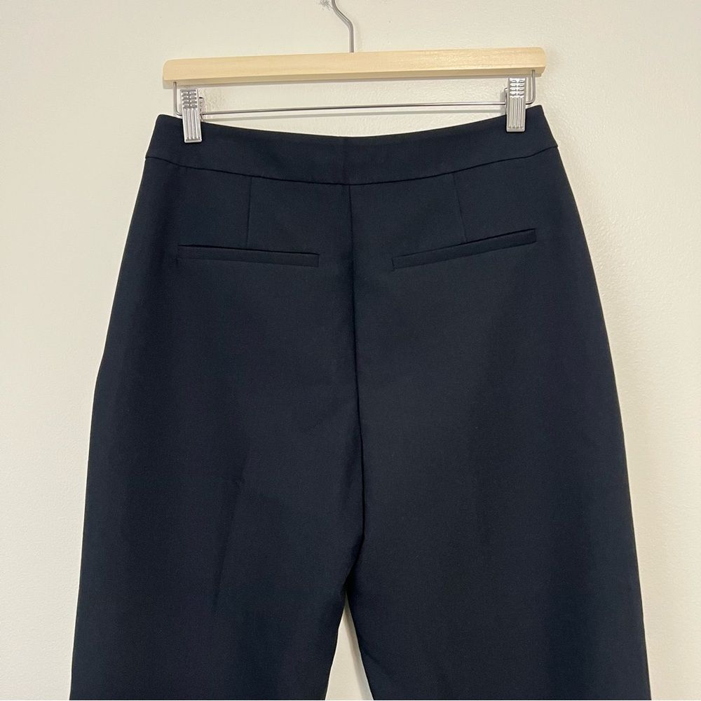 Abercrombie & Fitch High Rise Cuffed Tailored Straight Pants - Black Size 28R - Picture 8 of 8